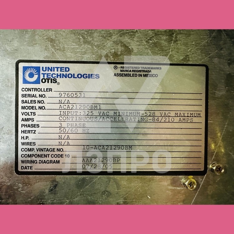 Частотный преобразователь OVF30 DBSS 32kW 210A ACA21290BM1 Otis (уцененный)