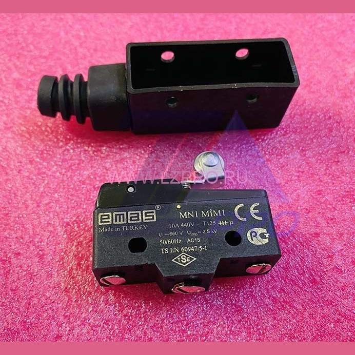 Микропереключатель 10A 250VAC с роликом MN1 MIM1 Emas