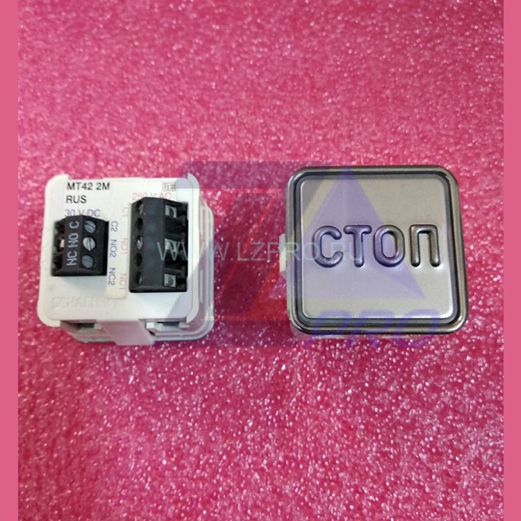 Модуль кнопочный "СТОП" без подсветки MT42 2М RUS Schaefer ЩЛЗ