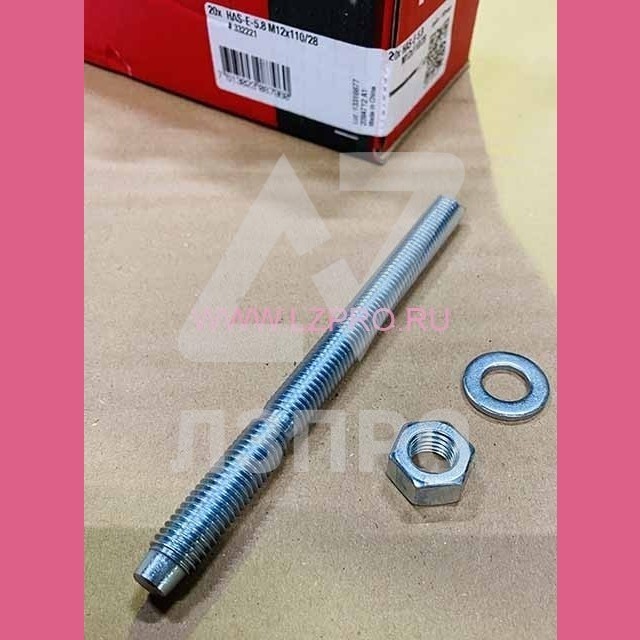 Анкерная шпилька для капсульных клеевых (химических) анкеров HAS-E5.8 M12x110/28 Hilti