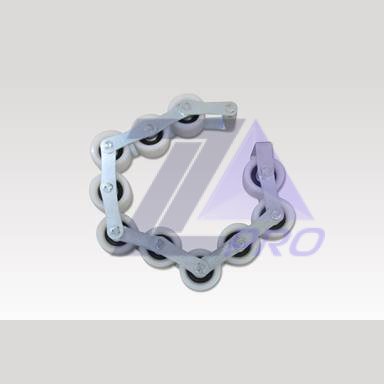 Роликовая цепь L=490 мм натяжения поручня эскалатора 8 роликов DEE0531323 Kone