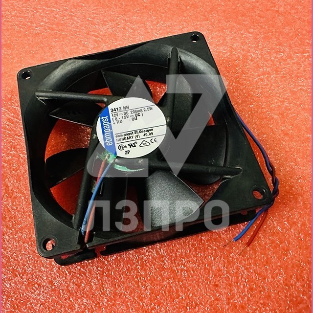 Вентилятор 92x92x25mm 12VDC 208mA 2,5W 3412 NH ebmpapst