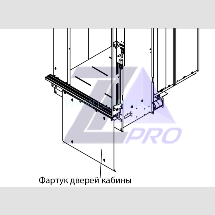 Фартук дверей кабины ОР-1200 ZAA281BX7