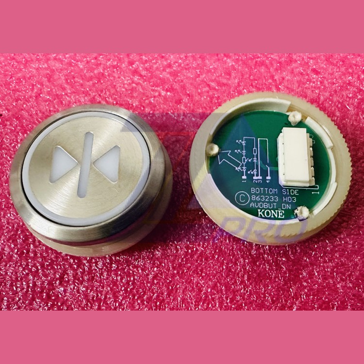 Кнопочный модуль KDS "закрытие дверей" круглая, AVDBUT, красная подсветка, KM863233H03 KM863050G343H082 Kone
