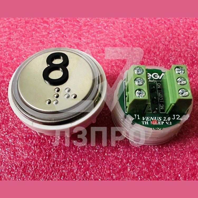 Модуль кнопочный 8 с кодом брайля разъем TH MLEP V.2 Venus Vega