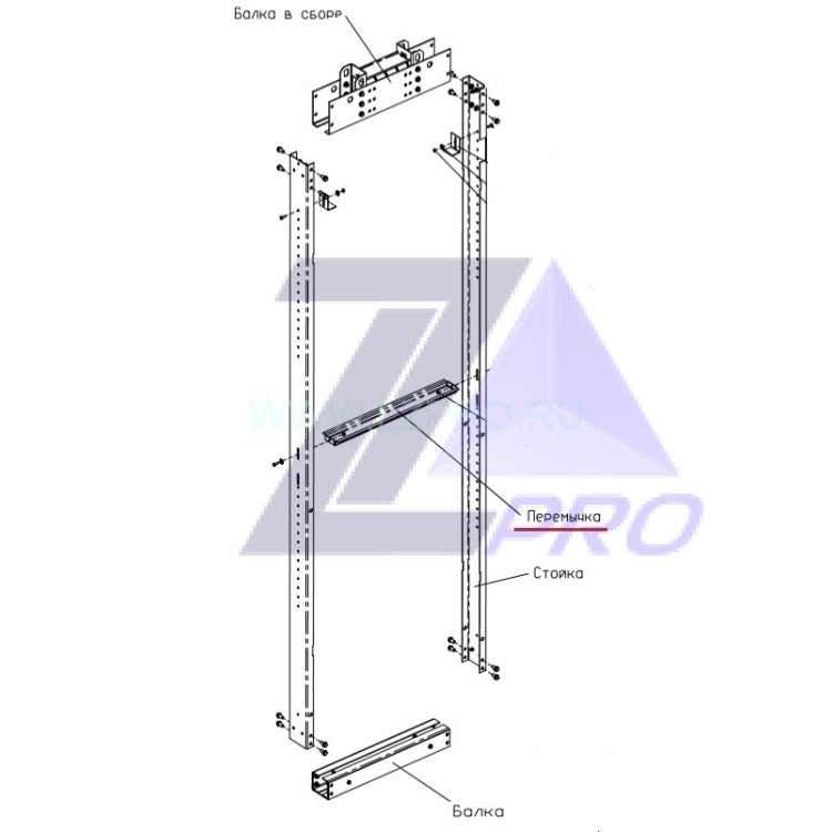 Перемычка (поперечина) противовеса Gen2 MRL ZAA315S13 Otis