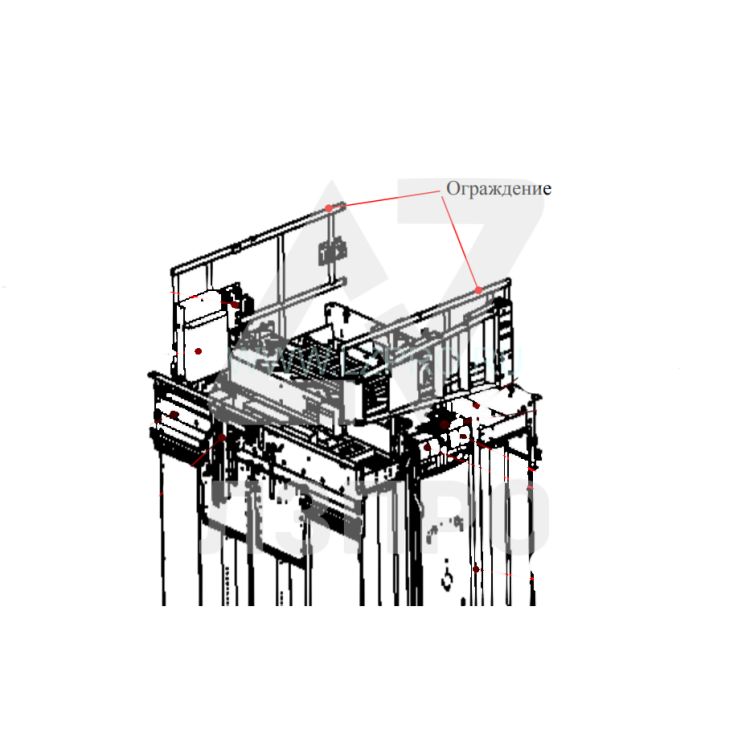 Ограждение крыши кабины 1000 кг