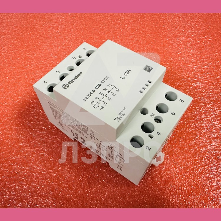 Контактор модульный 3NO+1NC 120VAC 63A 22.64.0.120.4710 Finder