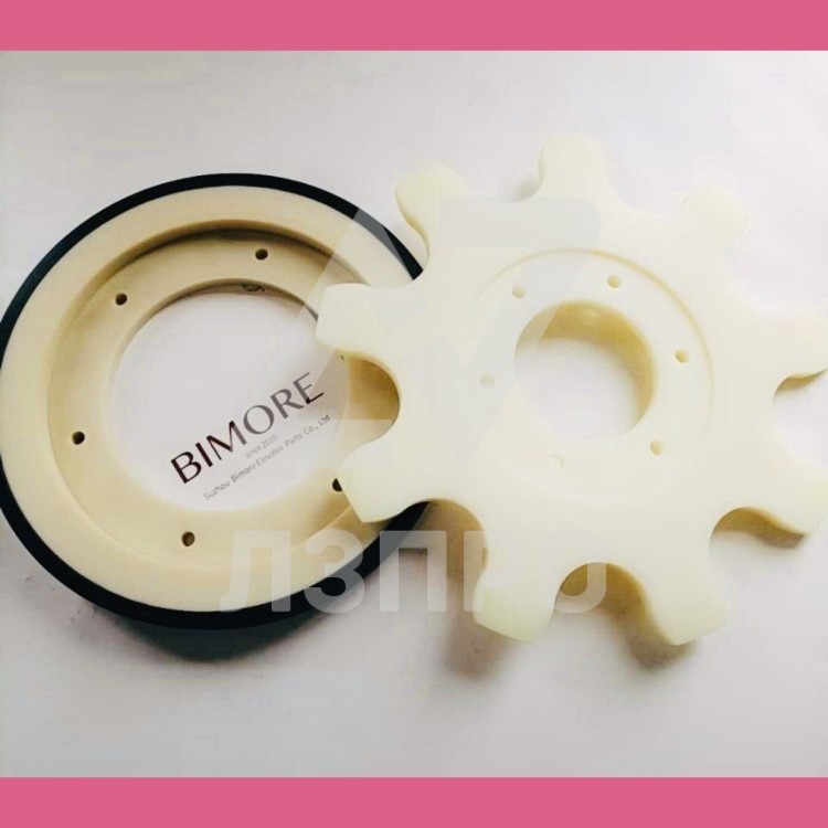 Комплект фрикционного ролика 390x35mm с звездочкой эскалатора 506 GAA265BF1 Otis