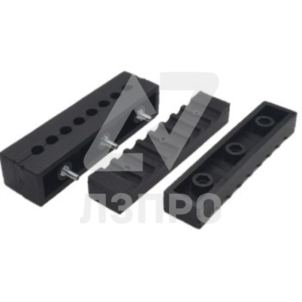 Зажим 3042.00.001 под 5 канатов для лифта МЭЛ