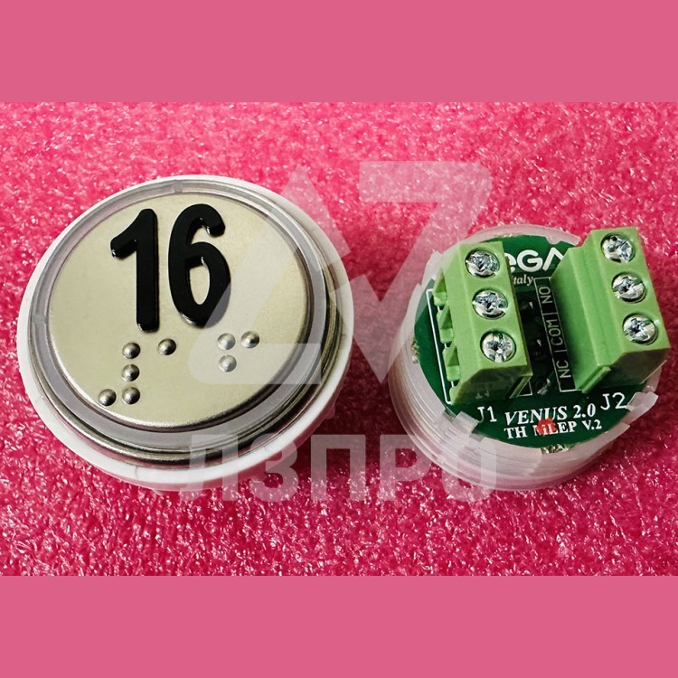 Модуль кнопочный 16 с кодом брайля разъем TH MLEP V.2 Venus Vega