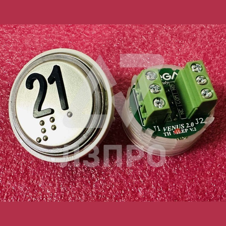 Модуль кнопочный 21 с кодом брайля разъем TH MLEP V.2 Venus Vega