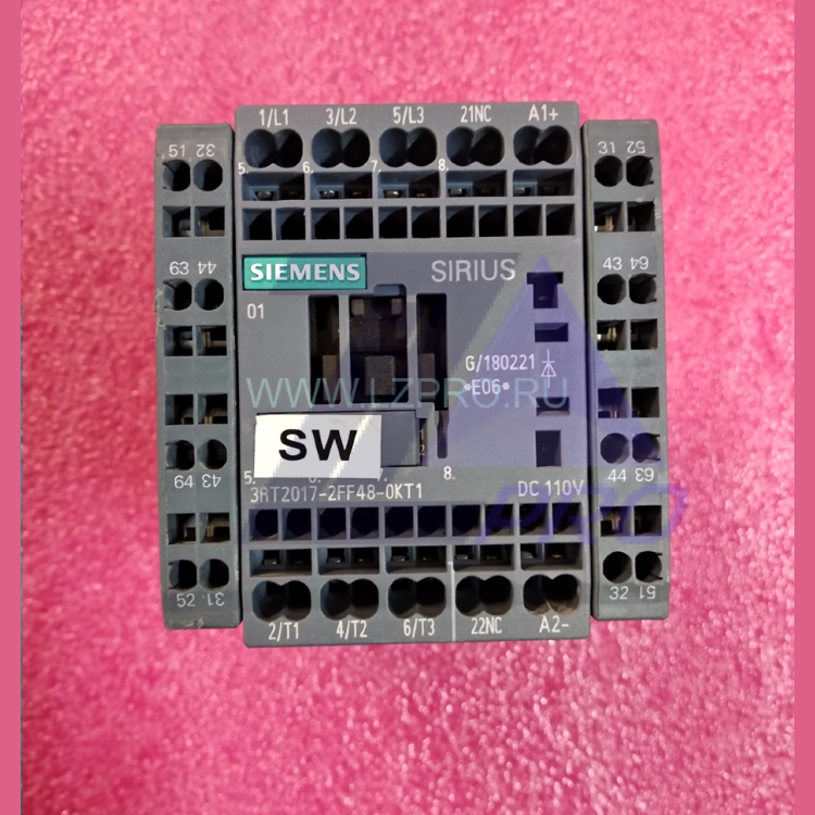 Контактор 110VDC 2NO+2NC 3RT2017-2FF48-0KT1 Siemens