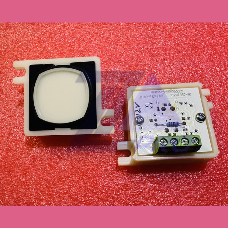 Модуль кнопочный красная подсветка "без символов" 12V B2M V5-08 Alphalift Technos