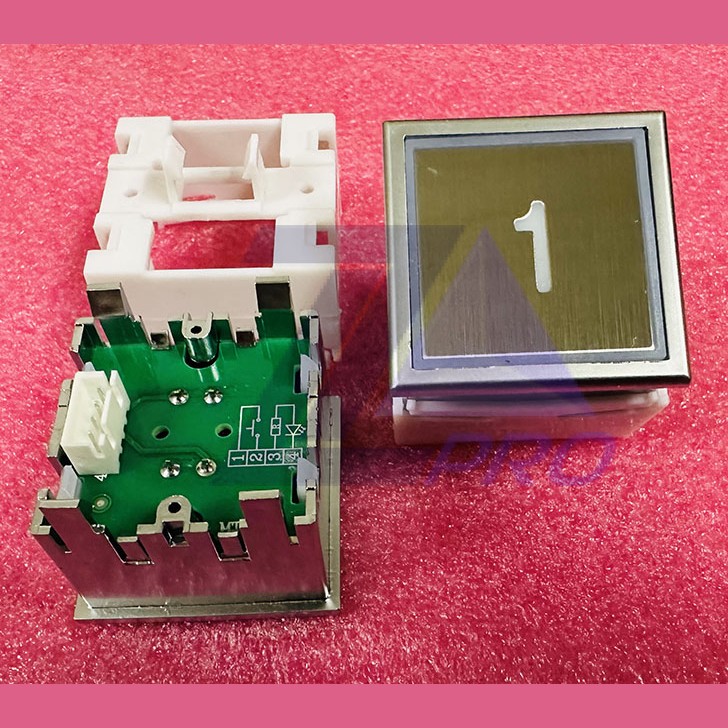 Модуль кнопочный "1" голубая подсветка KT40 MTD280 ThyssenKrupp