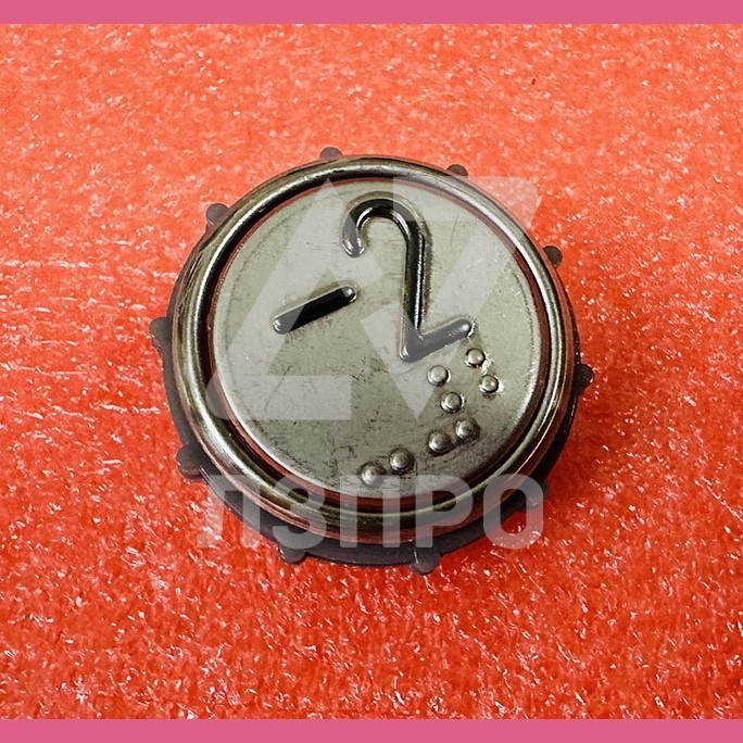 Модуль кнопочный круглый -2 с гайкой без платы ВКЛ13А-7П (7-4П)