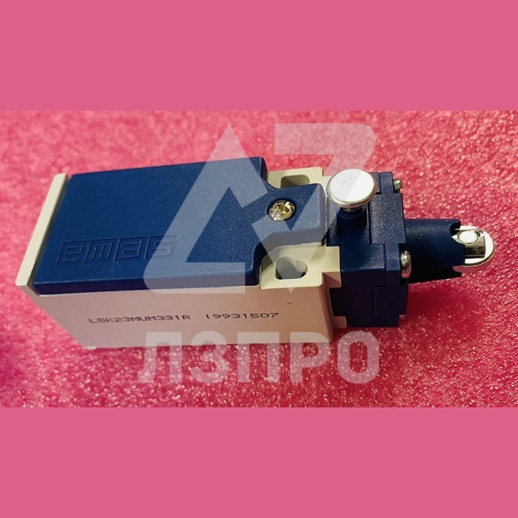 Выключатель концевой с ручным возвратом, плунжер с металлическим роликом Ø11мм L5K23MUM331R Emas