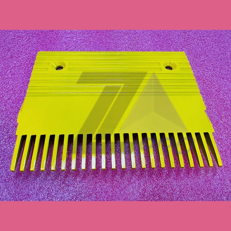 Гребенка алюминиевая желтая GD-AlSi12 центральная 22 зуба тип C TravelMaster KM5270418H02 Kone