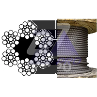 Канат лифтовой  6 мм (DIN 3060) EN 12385-4 Северсталь