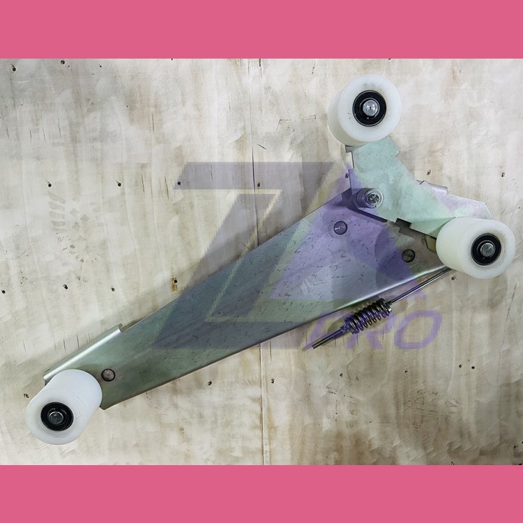 Каретка натяжная ремня привода поручня левая эскалатора 9300 405486 Schindler