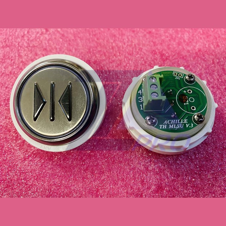 Кнопка антивандальная >|< красная подсветка, MLSU, Achille light VEGA