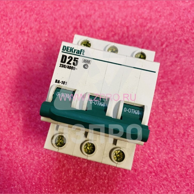 Автоматический выключатель ВА-101 3п 3А 4,5кА DEKraft хар D Schneider Electric