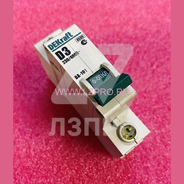 Автоматический выключатель ВА-101 1п 2А 4,5кА DEKraft хар D