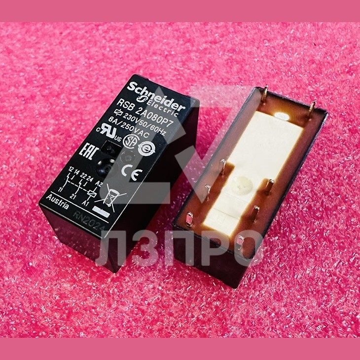 Промежуточное реле 2CO 8A/250VAC RSB 2A080P7 Schneider Electric